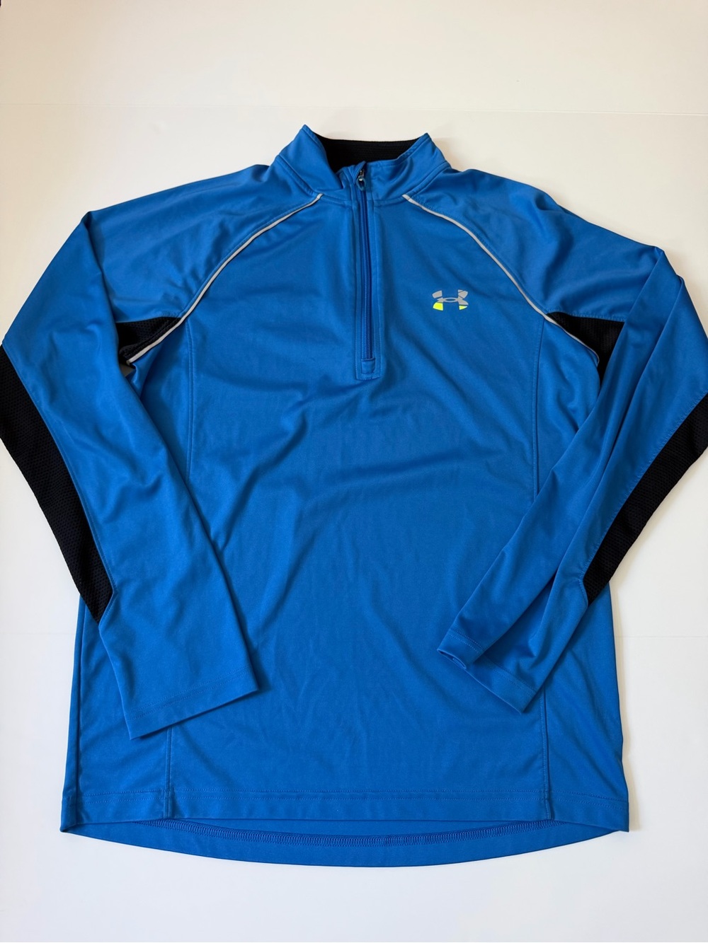 Under Armour Men’s Blue Quarter-Zip Performance Pullover with Black Accents